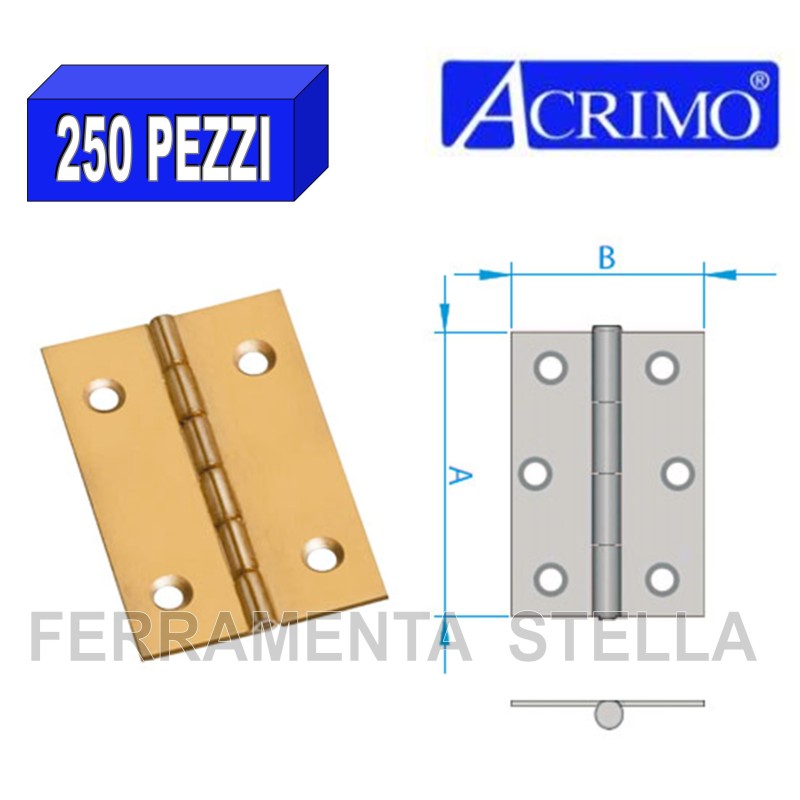 CERNIERA LEGGERA MIGNON MINI PICCOLA ACRIMO OTTONATA