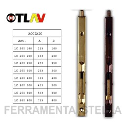 CATENACCIO A LEVA OTTONATO BRONZO BRONZATO A INCASSO X PORTA PORTONE LEGNO OTLAV