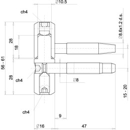 CERNIERA ANUBA REGOLABILE EXACTA II ÿ 16