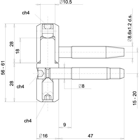 CERNIERA ANUBA REGOLABILE EXACTA II ÿ 16