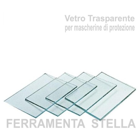 4 VETRI VETRO TRASPARENTI x MASCHERA DI SALDATURA DECA MASCHERINA SALDATRICE