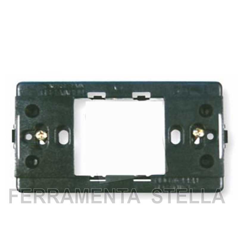 SUPPORTO SERIE x MAGIC TONDO' 1 POSTO UNEL SCHUKO PER SCATOLA RETTANGOLARE 3 P