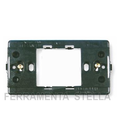 SUPPORTO SERIE x MAGIC TONDO' 1 POSTO UNEL SCHUKO PER SCATOLA RETTANGOLARE 3 P