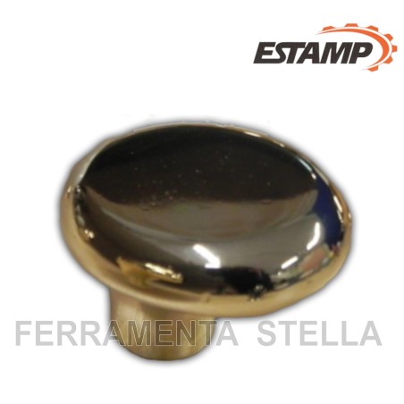 POMOLO POMOLINO ORO LUCIDO OVALE POMELLINO POMELLO POMETTO ANTA CASSETTO 37X30MM