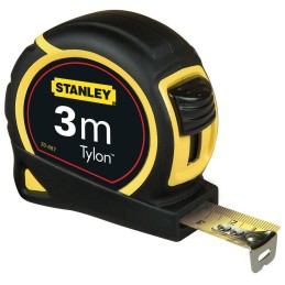 FLESSOMETRO STANLEY 3 MT TYLON RIVESTITO IN GOMMA ANTISCIVOLO