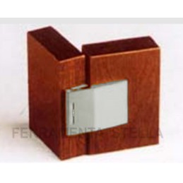 CERNIERA CERNIERE A VISTA IN OTTONE NIKEL SATINATO PER ANTA ANTINA LEGNO A FILO