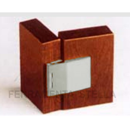CERNIERA CERNIERE A VISTA IN OTTONE NIKEL SATINATO PER ANTA ANTINA LEGNO A FILO