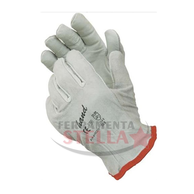 GUANTI FIORE D/CROSTA HAND BOVINO BIANCO TG.10