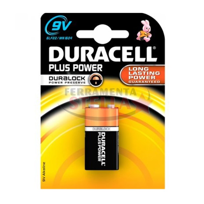 PILA ZINCO QUADRA 9 V DURACELL PLUS POWER 