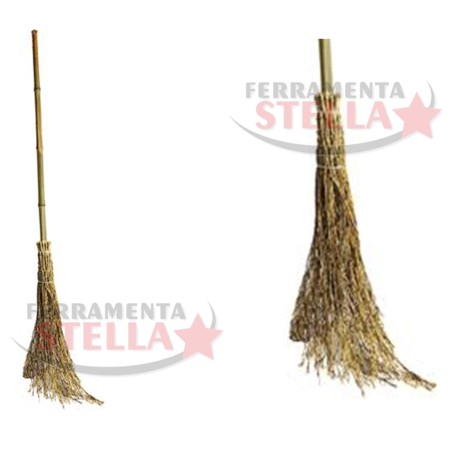 SCOPA D'ERICA SPAZZINO STILE BAMBOO SENZA MANICO