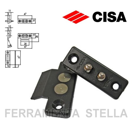 COPPIA CONTATTI ELETTRICI x SERRATURE CISA 06510 x INFISSI FERRO LEGNO ALLUMINIO