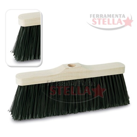 SCOPA MODELLO INDUSTRIALE PER PULIZIA SETOLA NERA 