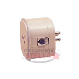 SPINA + PRESA TELEFONICA x TELEFONO MULTIPRESA ADATTATORE PLUG + NORMALE