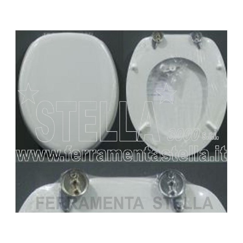 SEDILE WC COPRIVASO COPRIWATER BAGNO COPRI VASO WATER IN LEGNO BIANCO UNIVERSALE