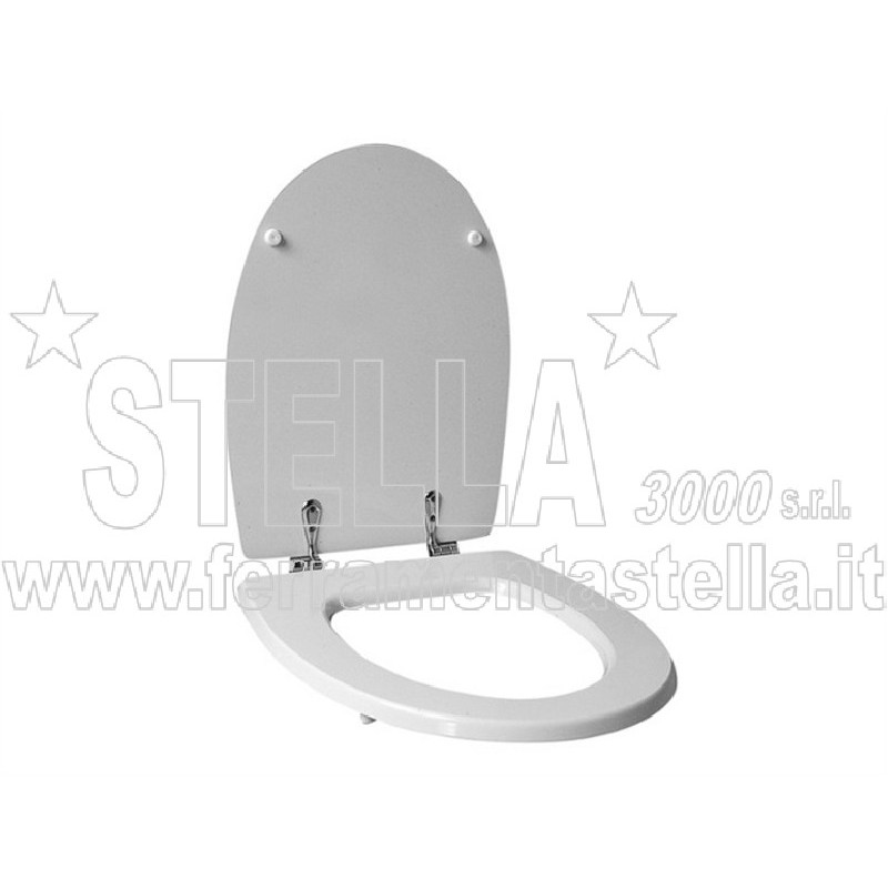 SEDILE WC COPRIVASO COPRIWATER BAGNO COPRI VASO WATER IN LEGNO BIANCO UNIVERSALE