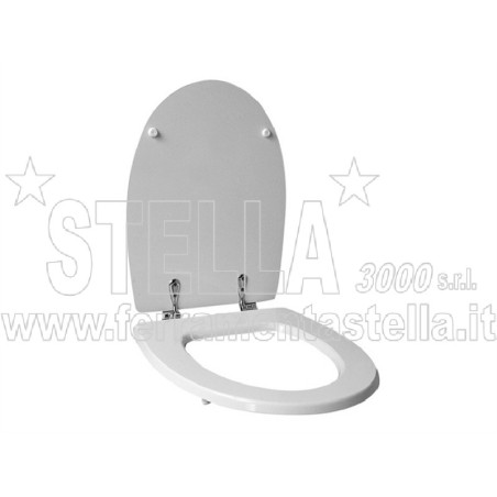 SEDILE WC COPRIVASO COPRIWATER BAGNO COPRI VASO WATER IN LEGNO BIANCO UNIVERSALE