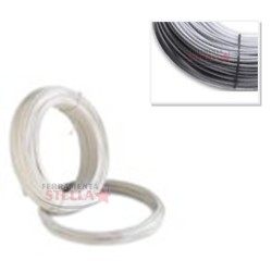 FILO CAVETTO STENDIBIANCHERIA STENDI PANNI BIANCHERIA BIANCO PLASTIFICATO 20MT.