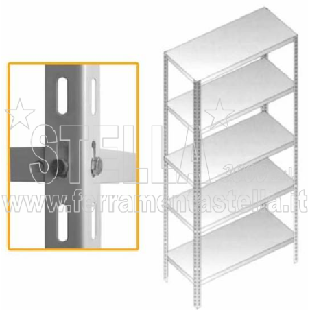 Ripiani metallici per scaffalature - 30 x 120 | ferramentastella.it