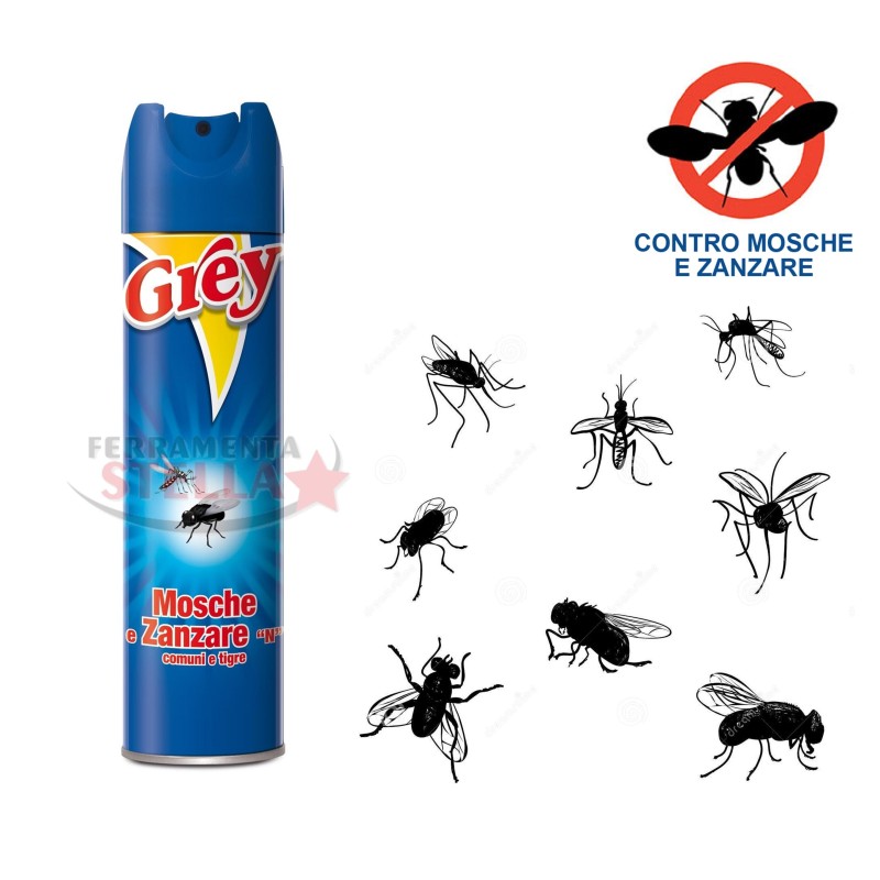 INSETTICIDA CONTRO MOSCHE E ZANZARE GRAY ML 300