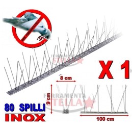 Dissuasore piccioni acciaio inox 1 mt 80 spilli | ferramentastella.com 2