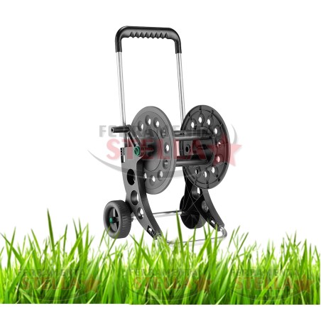 CARRELLO IN RESINA + ALLUMINIO CLABER MT. 5O / 60 PER  TUBO IRRIGAZIONE