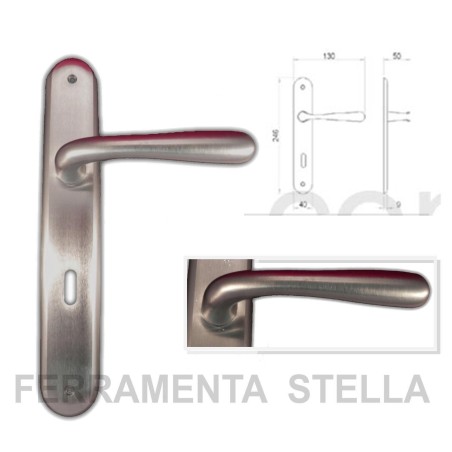 MANIGLIA PUNTO CON PLACCA FORO CHIAVE