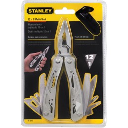 PINZA MULTIUSO + FUNZIONI STANLEY INOX CON FODERO 12 funzioni