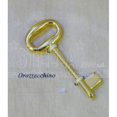 CHIAVE VERGINE DUPLICABILE NEUTRA PORTA PORTE INTERNE MANIGLIA COLOMBO ORO OTTON