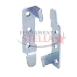 COPPIA FERRI FERRO DA LETTO INNESTO TAVOLO MOBILE INCASTRO MONTAGGIO 120 MM 2