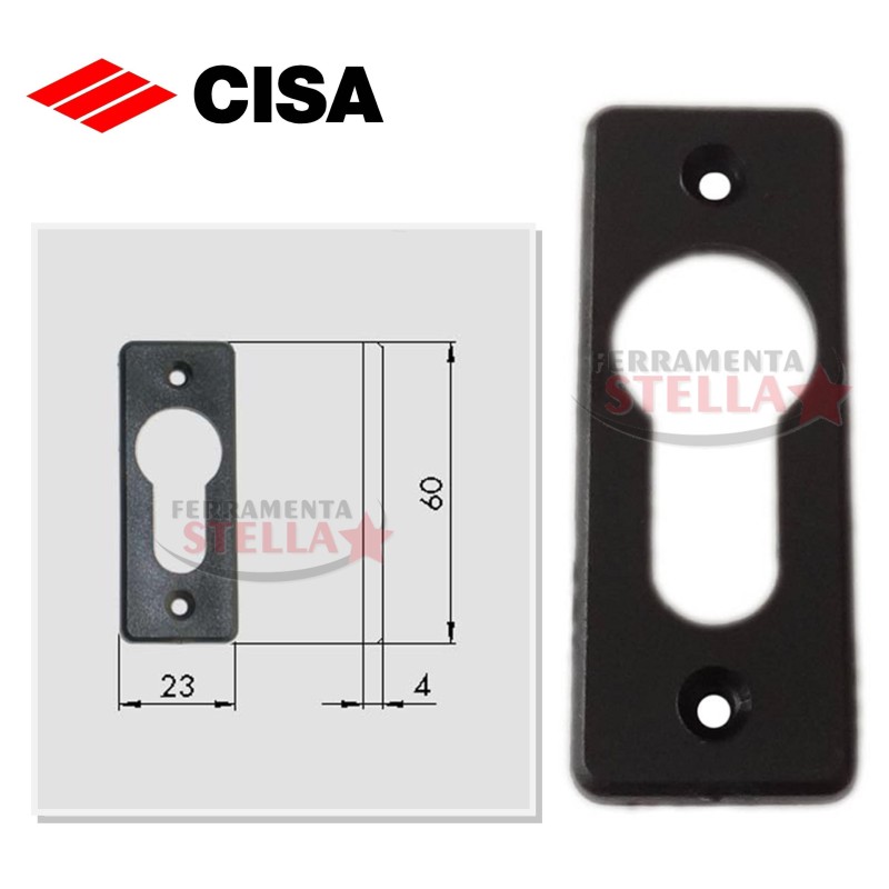 PLACCA MOSTRINA BOCCHETTA PLACCHETTA x SERRATURA PER FORO YALE