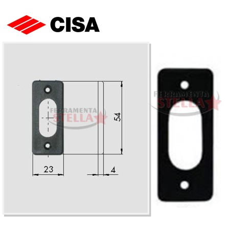 PLACCA MOSTRINA BOCCHETTA PLACCHETTA x SERRATURA PER FORO OVALE