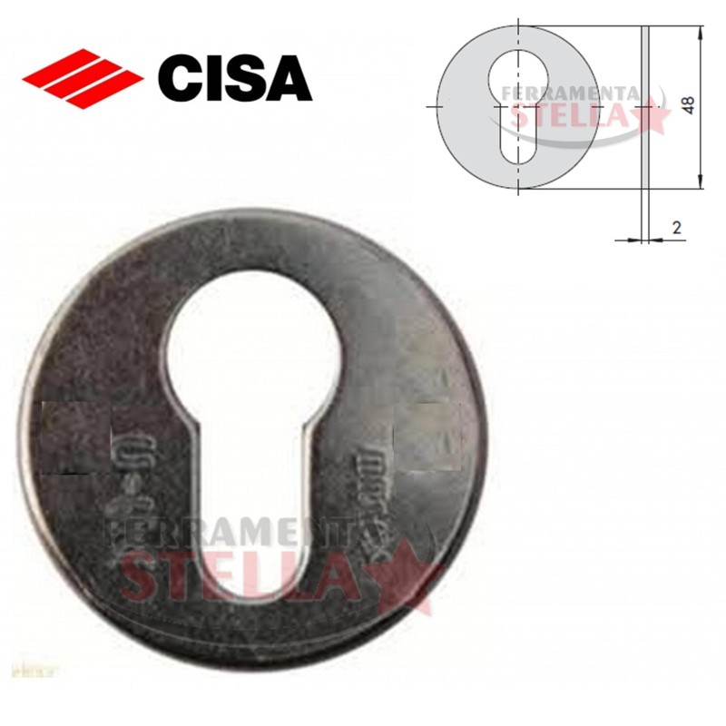 PLACCA MOSTRINA BOCCHETTA PLACCHETTA x SERRATURA PER FORO YALE