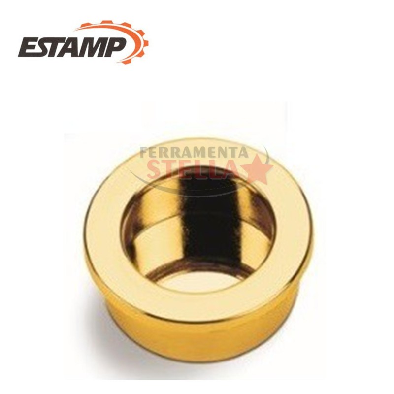 MANIGLIETTA INCASSO SCORREVOLI ORO DITALE TRASCINAMENTO ANTA SCORREVOLE 30 MM