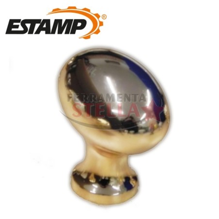 POMOLO POMOLINO ORO LUCIDO OVALE POMELLINO POMELLO POMETTO ANTA CASSETTO 25X17MM