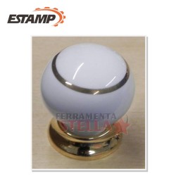 POMOLO POMOLINO BIANCO PORCELLANA ORO BOMBATO POMELLINO POMELLO CASSETTI ANTA