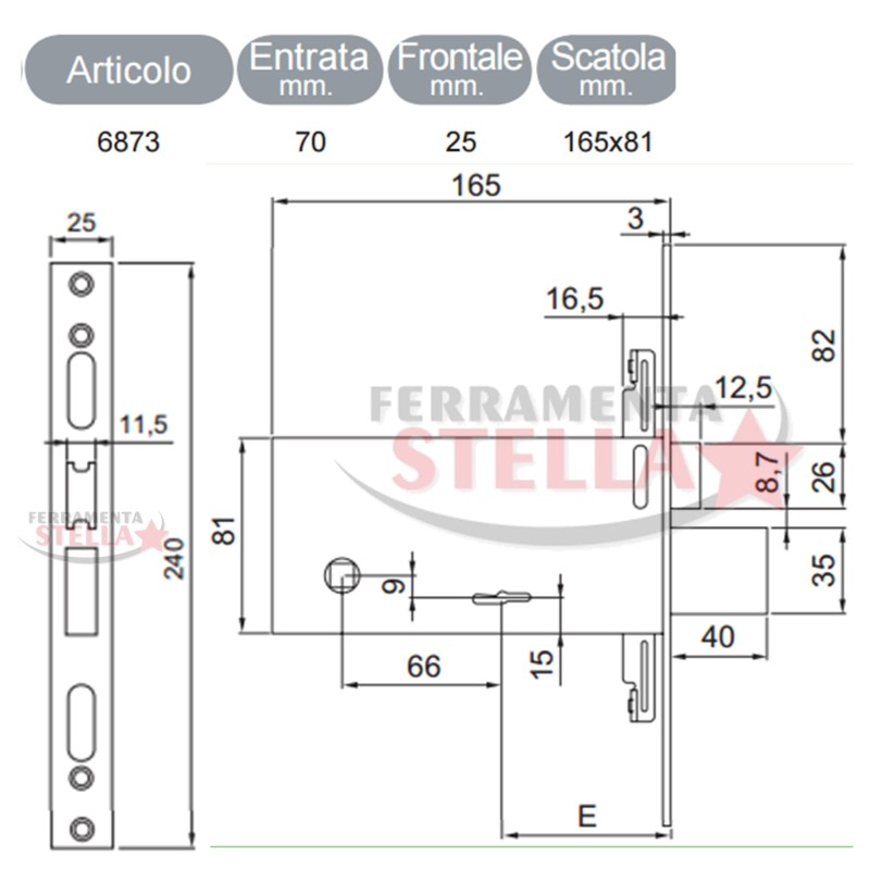 SERRATURA A INFILARE DOPPIA MAPPA NUOVA FEB