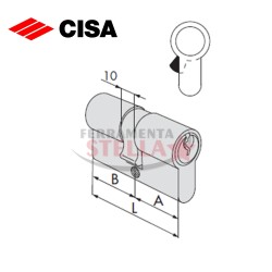Cilindro Cisa foro Yale Profilo europeo 2