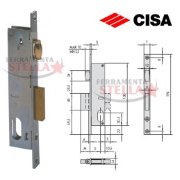 SERRATURA CISA 44220 A INFILARE x ANTA IN FERRO ALLUMINIO