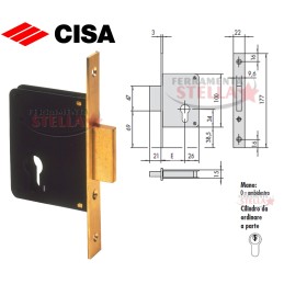SERRATURA A INFILARE CISA 52011 SICUREZZA x LEGNO
