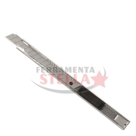 CUTTER TAGLIERINO CON LAMA DA 9 MM MANICO IN METALLO INGCO TIPO CARTOLERIA