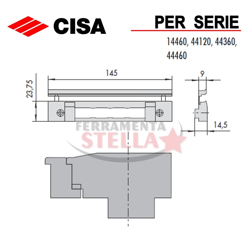 CONTROPIASTRA  IN NYLON CISA 06278 17 PER SERRATURA  CONTROPIASTRA  IN NYLON CISA 06278 17 PER SERRATURA