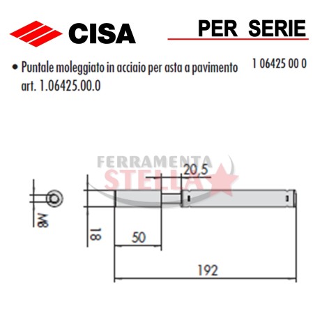 PUNTALE MOLLEGGIATO CISA 06291 50 0