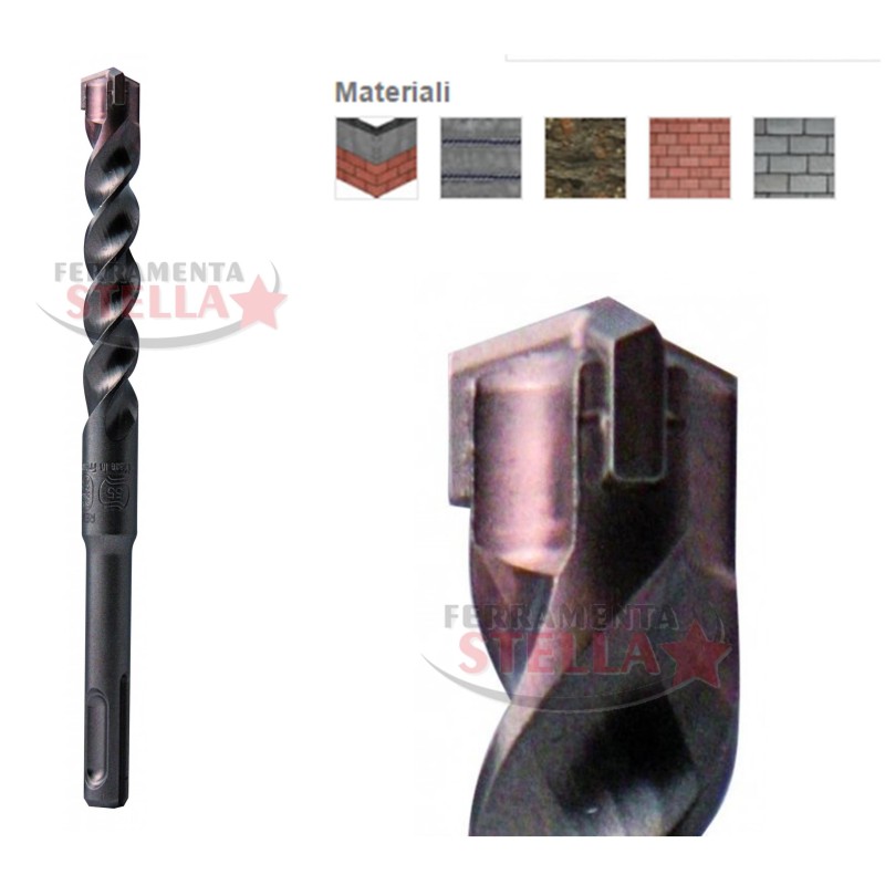 PUNTA REX SDS-PLUS TRI-STAR ñ 3 TAGLIENTI MONOBLOCCO