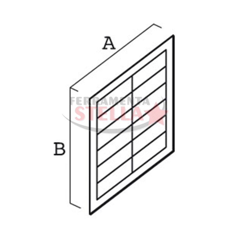GRIGLIA ARIA AREATORE AREAZIONE RAME QUADRATA 140x140