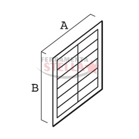 GRIGLIA ARIA AREATORE AREAZIONE RAME QUADRATA 140x140