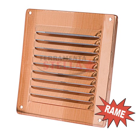 GRIGLIA ARIA AREATORE AREAZIONE RAME QUADRATA 140x140