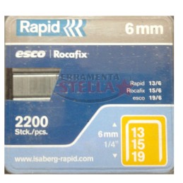 GRAFFE A FILO FINE CHIODINI X SPILLATRICI MANUALI GRAFFATRICI 5000 RAPID ROSSE