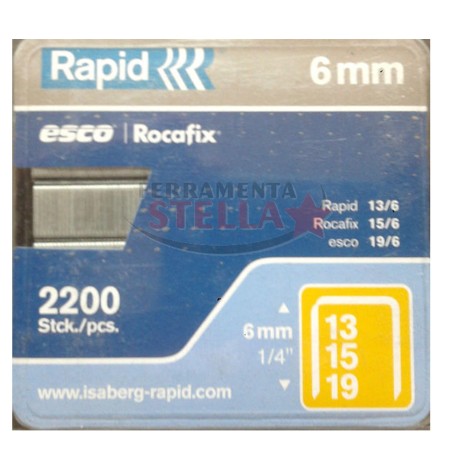 GRAFFE A FILO FINE CHIODINI X SPILLATRICI MANUALI GRAFFATRICI 5000 RAPID ROSSE