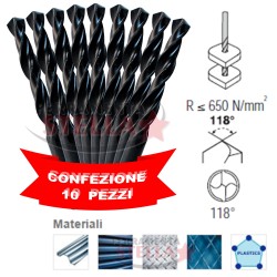 PUNTE PER FERRO MODELLO NERO INSERZIONE MULTIPLA DA PEZZI 10