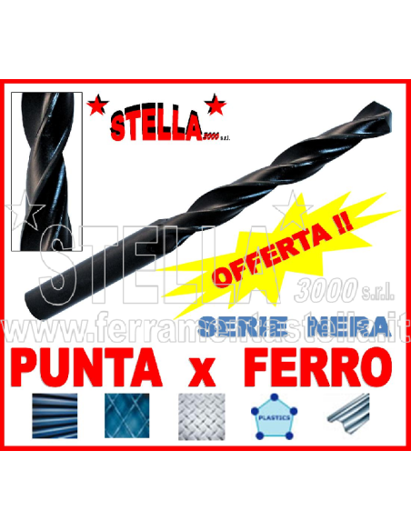Punte elicoidale ferro metallo acciaio dolce | ferramentastella.it